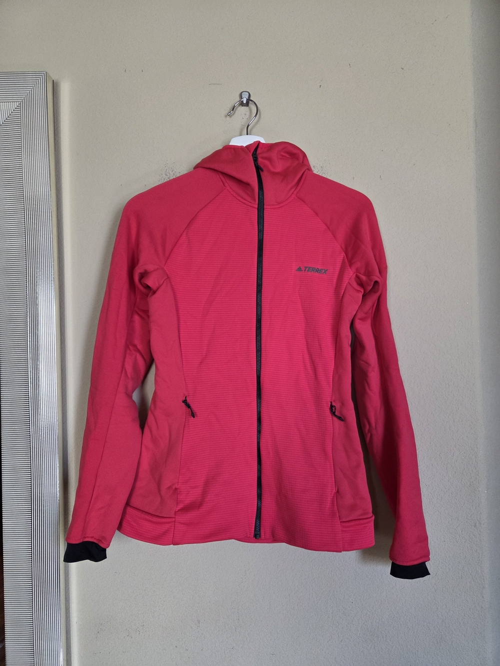 adidas TERREX Women's Hot Pink Hooded Full-Zip Utility Jacket
